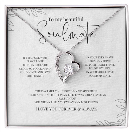 Forever Love Necklace | To My Soulmate - One Wish